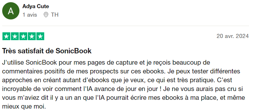 avis sonicbook